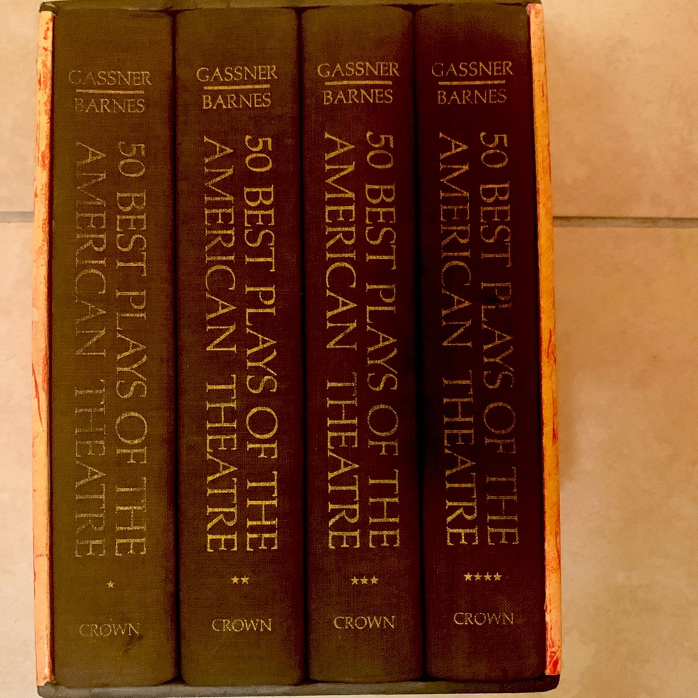50 Best Plays of the American Theatre Crown Publishers in 4 volumes,boxed 1970.